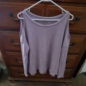 Lite purple , cut out shoulders